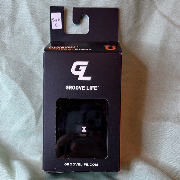 Groove Life Officially Licensed Game Day Sz. 8 Illinois Silicone Ring - Picture 1 of 5